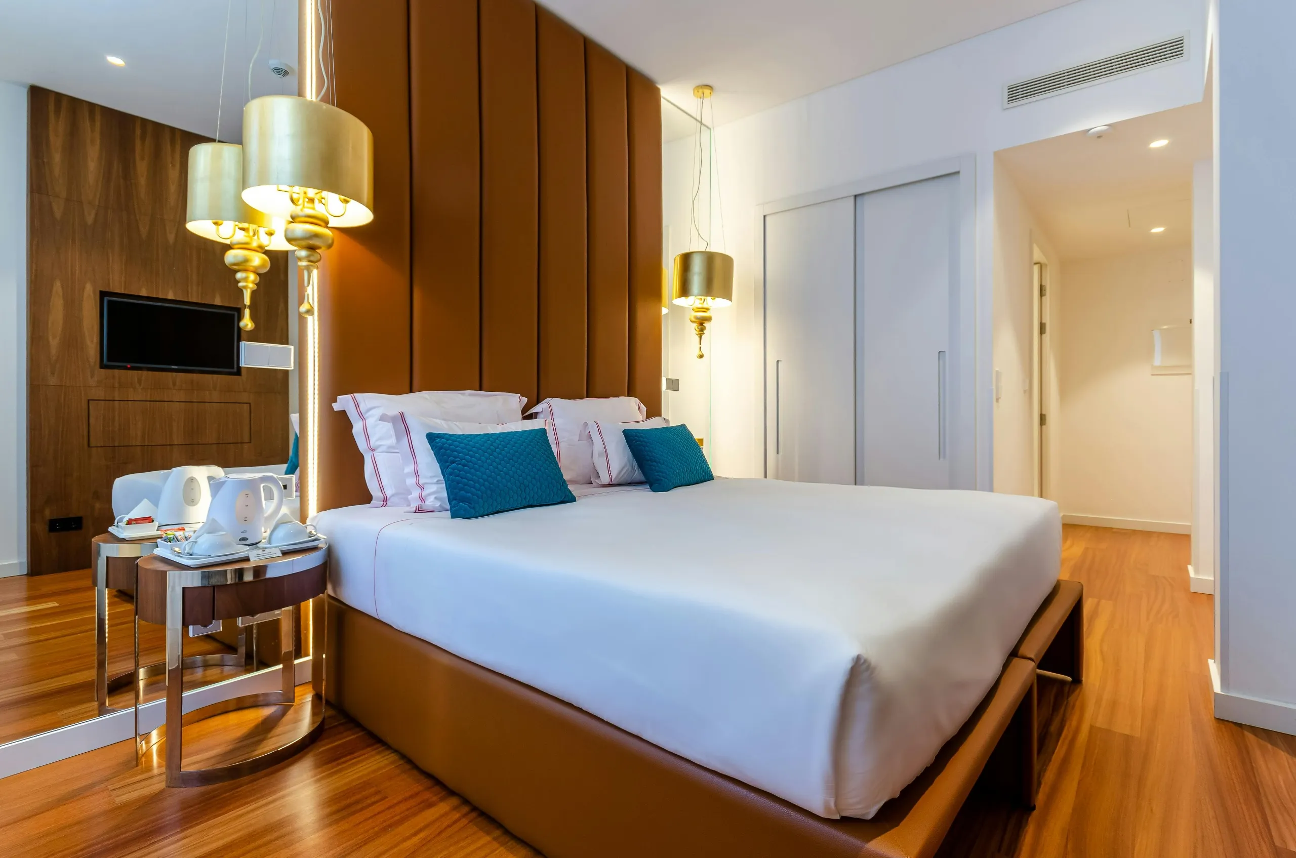Luxury hotel bedroom