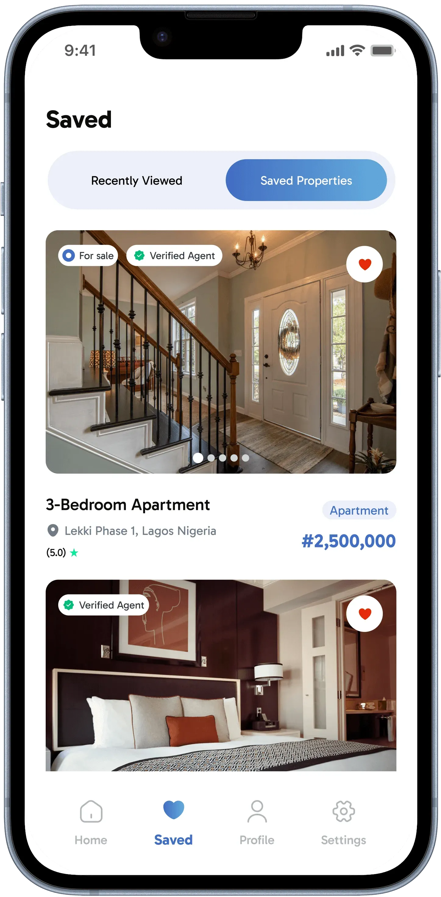 Saved Properties